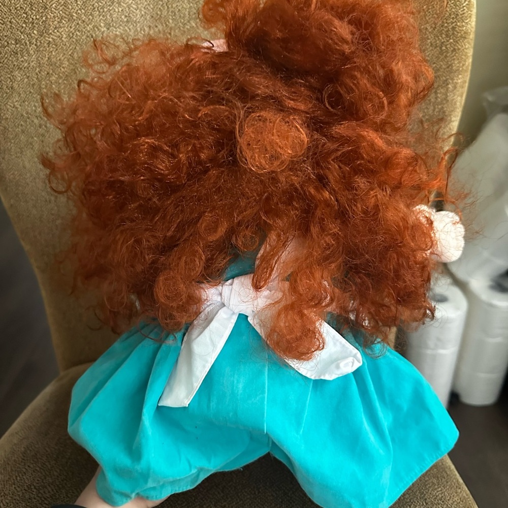 Cabbage Patch Kids Talking Doll 1987 Girl Red Hair Blue Eyes NOT TESTED AS IS - Picture 4 of 4